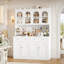 Garde-manger de 72 po de hauteur avec support pour micro-ondes, armoire à café-132750248