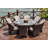 8 - Person Patio Dining Set with Round Table , Cushions Included-87536337-87536336