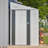 Lean-To Storage Shed, Heavy-Duty Metal Outdoor Garden & Bike Shed With Lockable Door, Easy Assembly Backyard Storage Solution-126666735