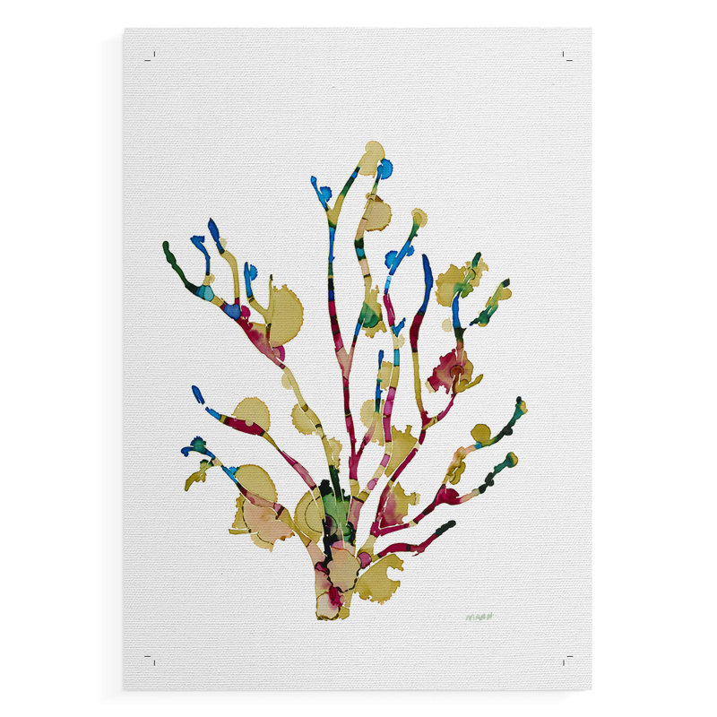 Sea Coral III - Impression sur toile seulement - NON-CADRE, H 18 po x l 12 po
