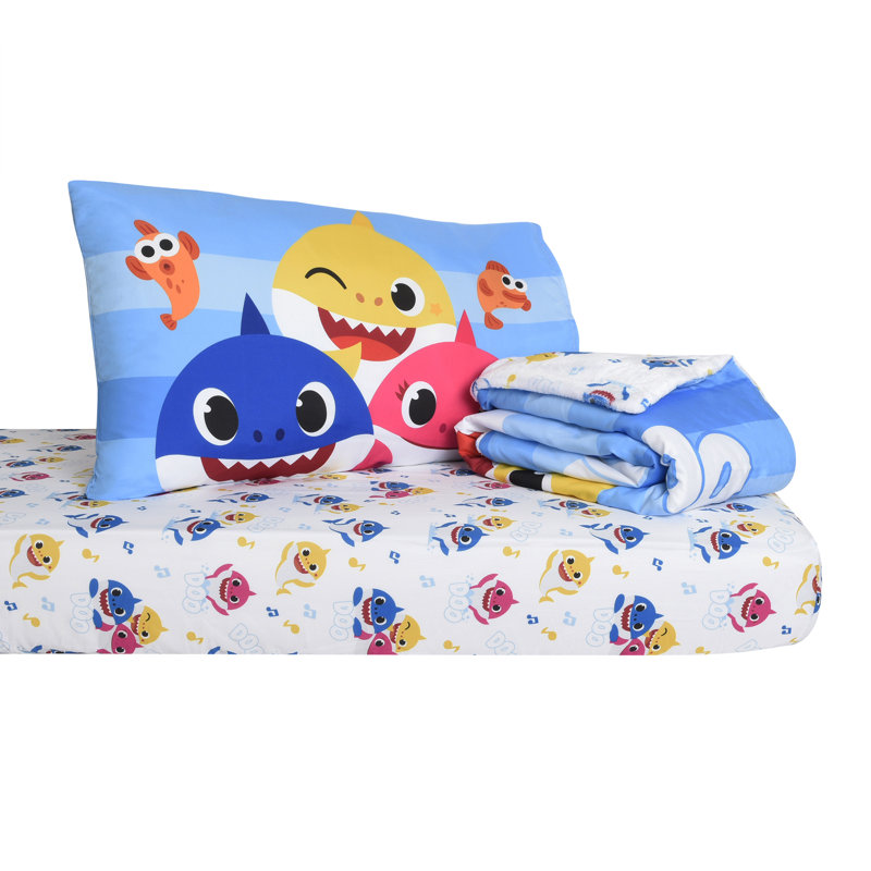 Ensemble de literie pour tout-petits 3 pièces Baby Shark