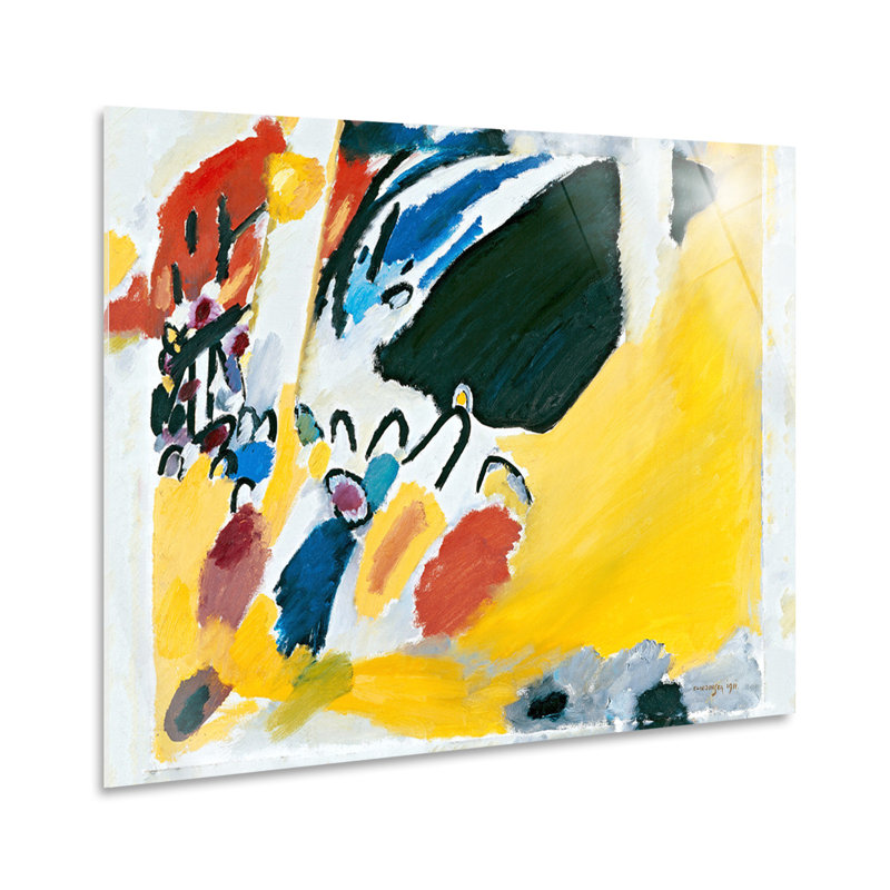 Vassily Kandinsky - No Frame Painting, Plastic/Acrylic, 70cm H x 100cm W