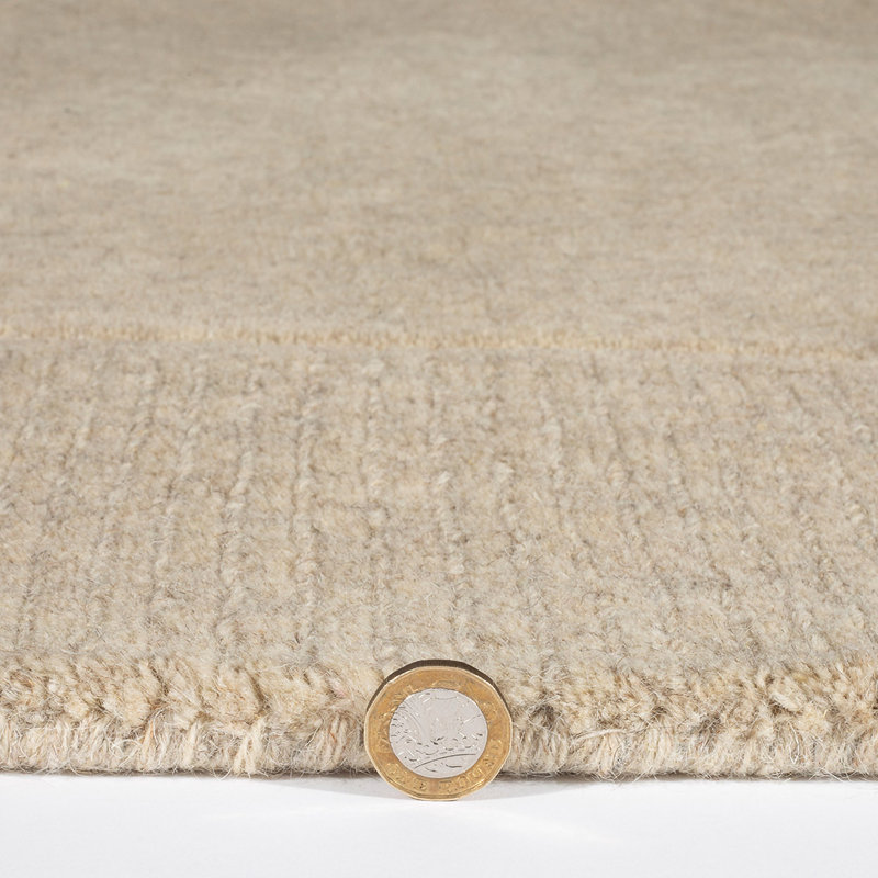 Melyna Solid Colour Hand Woven Area Rug, Rectangle 120 x 170cm 