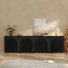 Designer 55'' Curved Three-dimensional Texture Sideboard(set Of 2)