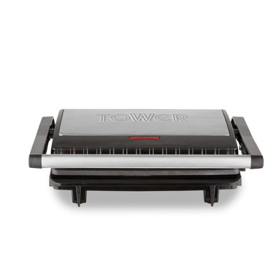 Tower T27038 4 Portion Health Grill and Panini Grill with Non-Stick Cerastone Coating, 750W