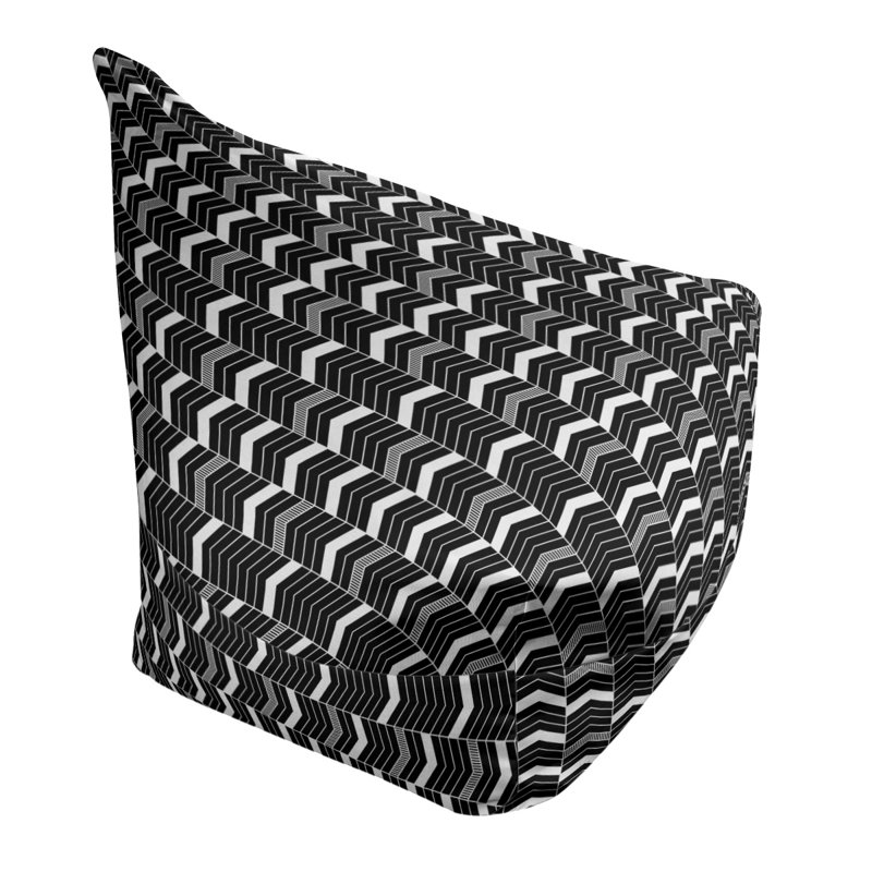 Fauteuil à billes standard &, H 38 po x L 42 po x P 29 po, Noir, Pas de bourre