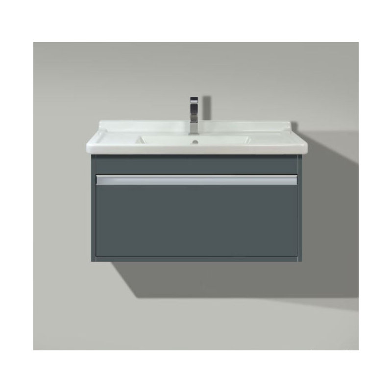 32" Wall-Mounted Single Bathroom Vanity, Graphite Matte