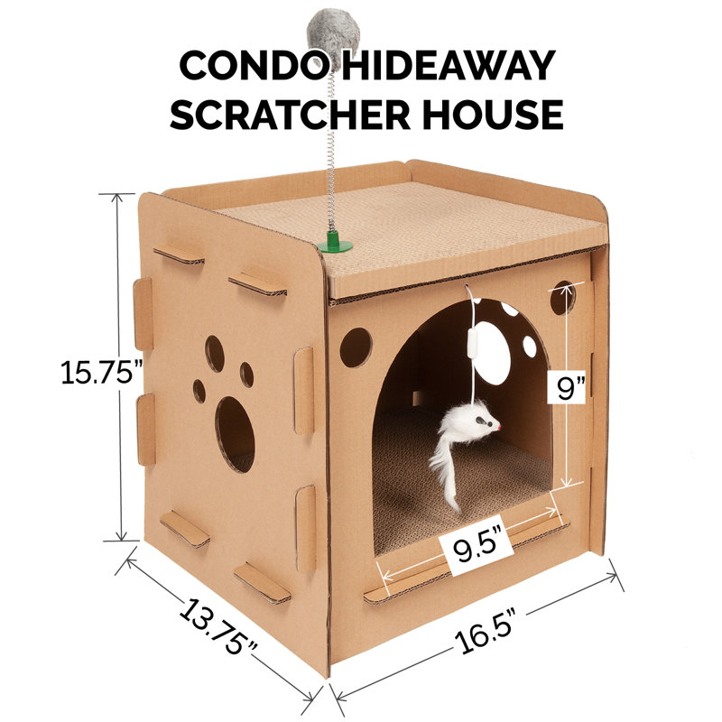 Tiger Tough Condo Hideaway Scratcher House