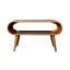 Table basse ouverte en bois massif