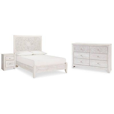 Paxberry Full Panel Bed, Dresser and Nightstand