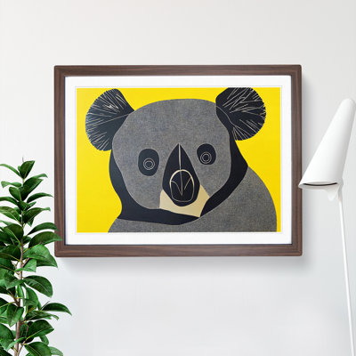 An Abstract Koala Bear - Framed Print