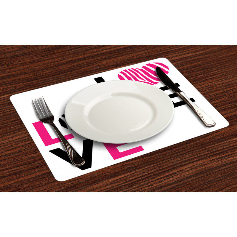 Polyester Abstract Rectangle Placemat