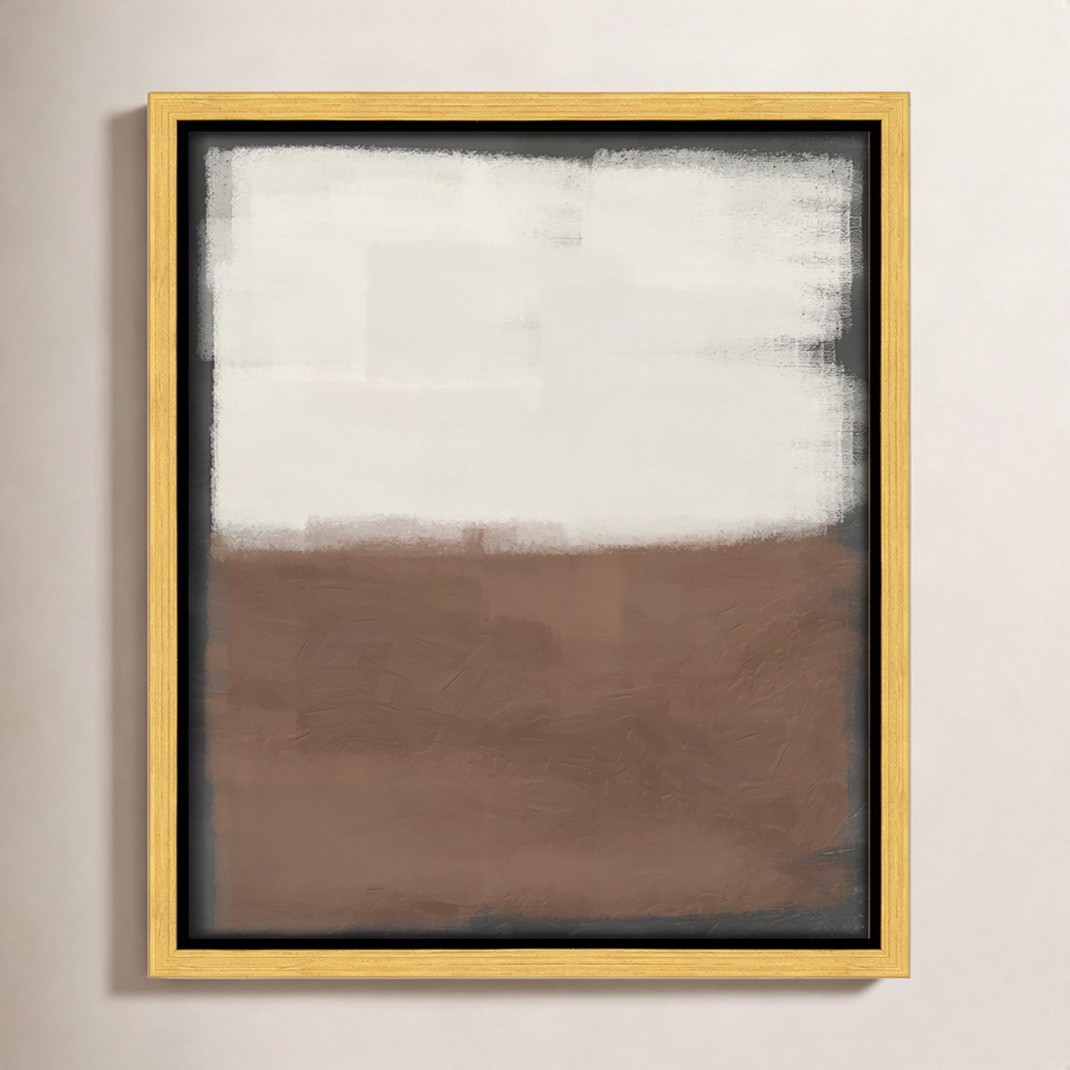 Coronado "Alabaster Burst 2" Painting, 11.5" H x 9.5" W x 2" D, Gold