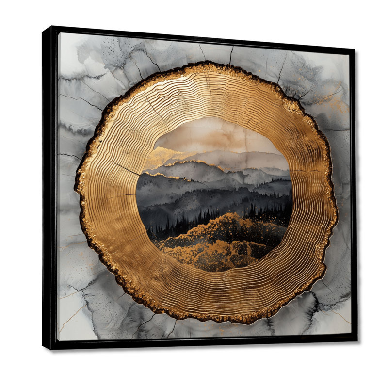 «Ruppert Winter Forest Landscape Inot The Wood Slide - Forest Wall Art Decor», Impression encadrée flottante