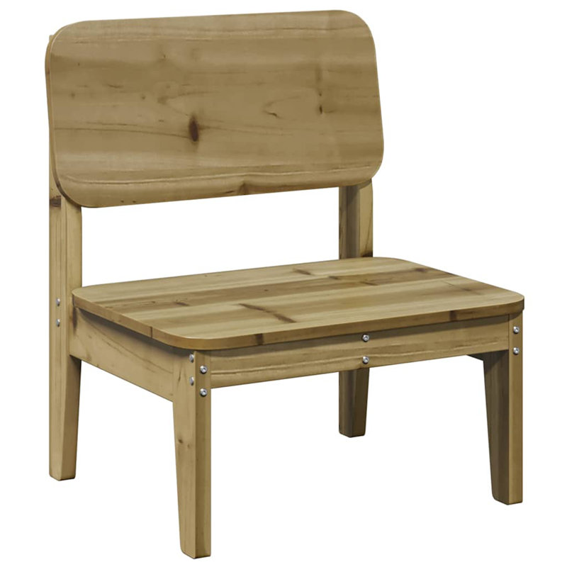 Garden Chair 60X52.5X72 Cm Wood Pine, Natural Impregnated