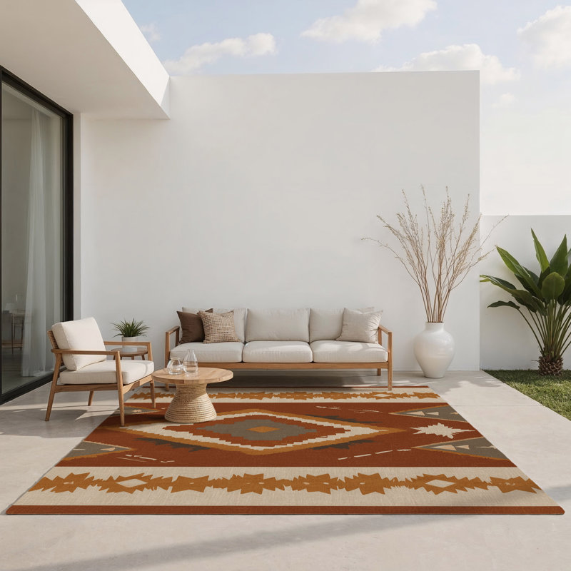 Tapis intérieur et extérieur Dawn Glow, Rectangle 1 pi 6 po x 2 pi 6 po