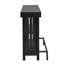 Table basse 63 pouces avec tablettes de rangement pour vin et repose-pieds pour petits espaces-1490731710