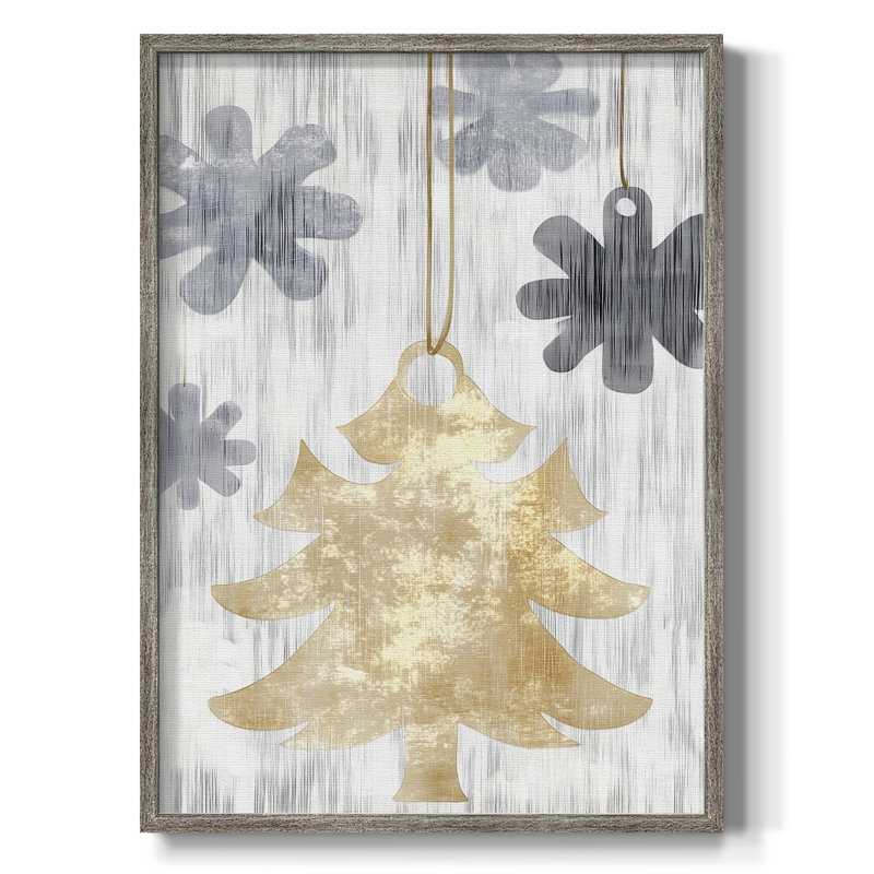 «Christmas Holiday Art», reproduction encadrée CECV - bois massif, H 30 po x l 24 po