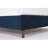 Queen Bed 54" Headboard, Charming Tufting & Nailhead Trim, Blue Velvet, Box Spring Not Needed, Easy Assembly Instructions Frame With Fashionable Tufting, Trimmed Wingback, No Spring, Simple Build-1547881062-1547881060