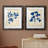 " Indigo Leaf Study V " 2 - Pieces-28454598-28418586-28418590