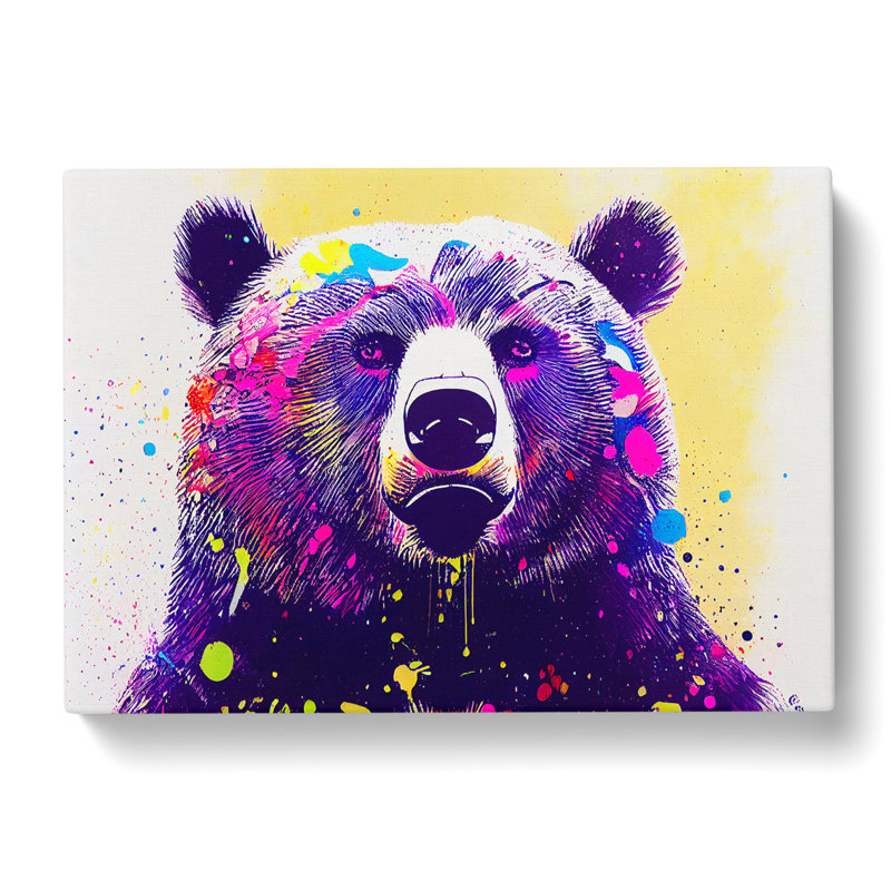 Bear Splash Vol.1 Abstract - Wrapped Canvas, 50cm H x 76cm W x 3cm D