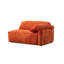 Élégant canapé 3 places, tissu orange, 106,3 x 41,3 x 31,5 pouces | Structure durable en bois et en bois aggloméré, revêtement 100% polyester, mousse 28 28D et éponge déchiquetée pour plus de confort | Facile à nettoyer, conception moderne parfaite pour les salons et les salons