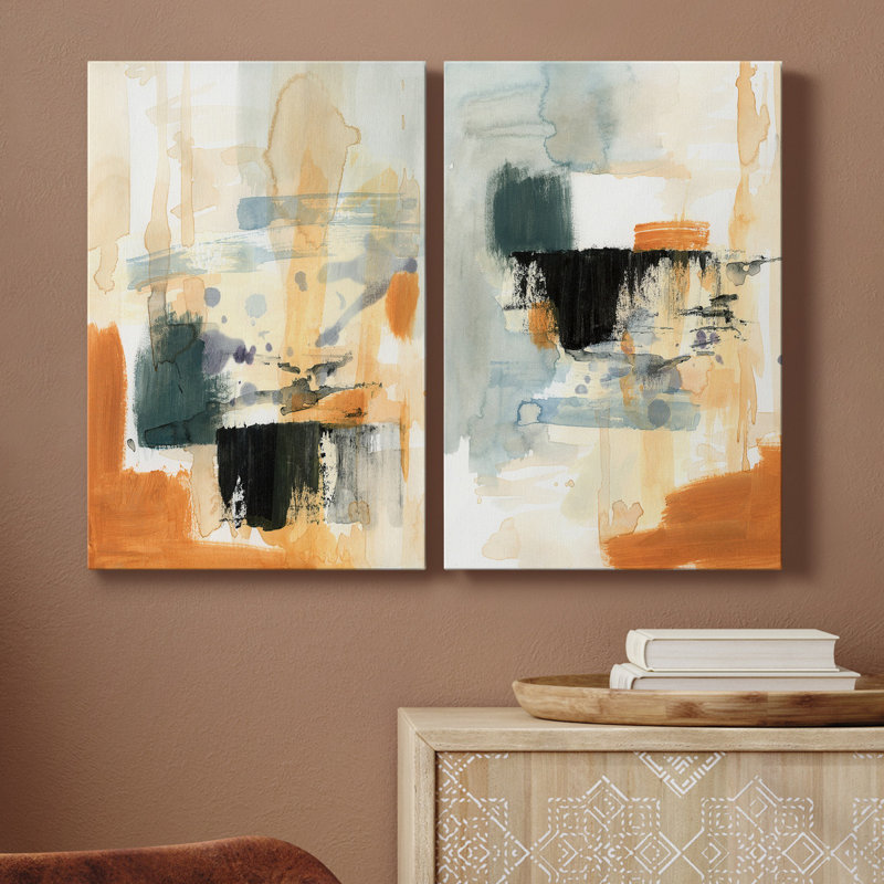 " Seria III " 2 - Pieces Painting Print, 60" H x 80" W x 1" D