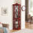 Curio Cabinet Lighted Glass Display With Tempered Glass Doors And Shelves, Elegant Corner Storage For Living Room And Bedroom-1570865293