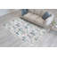 Tapis blanc / bleu pâle-60606362