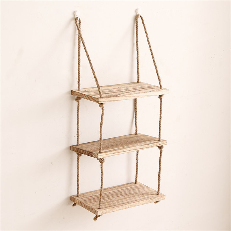 Tablette flottante en bois Aavni