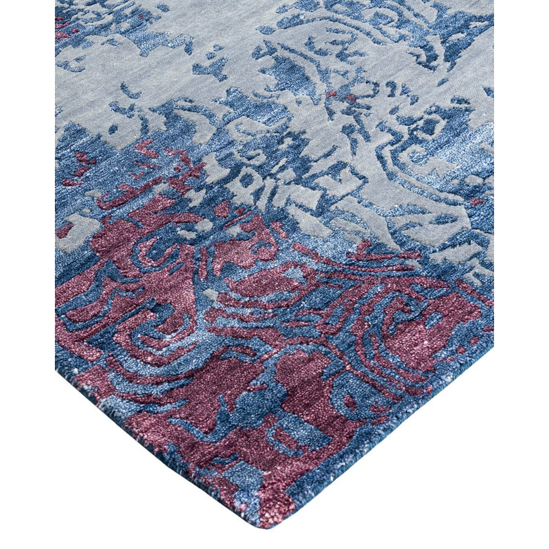 Overdyed One-of-a-Kind 9' 2" X 11' 10" Hand Knotted Area Rug