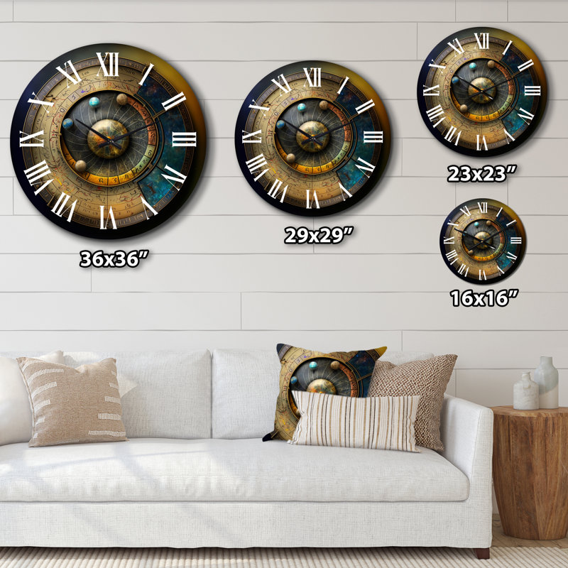 Horloge murale en métal, Très grand