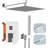 Hoimpro 12 Inch Shower Head System With 2-In-1 Handheld Sprayer, High Pressure Rainfall Shower Head, Brass Faucet Valve Kit, - Includes Shower Arm, Hose And Holder-114406241