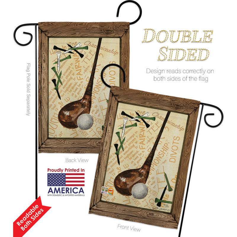 Double Sided 18.5'' H x 13'' W Polyester Garden Flag