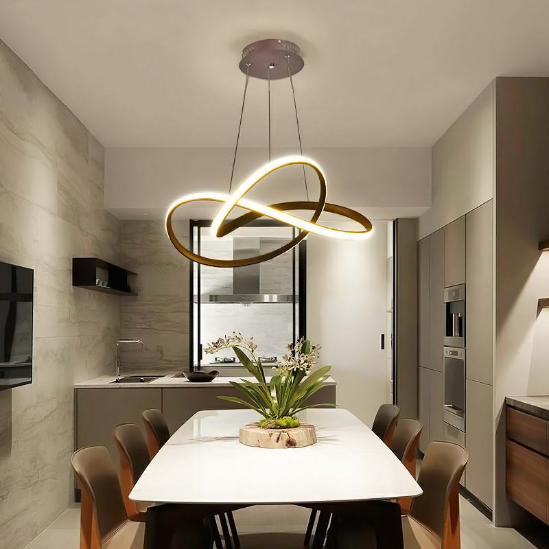1 - Light Natural LED Chandelier Pendant