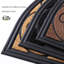 Demi-tapis de porte rond, tapis de bienvenue demi-cercle décoratif antidérapant floral pour entrée-315236435-315236444
