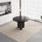 46.06" Modern Round Dining Table, Black Kitchen Table for Kitchen, Bar, Living Room -1021292681