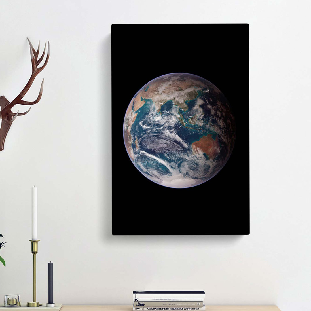 Eastern Hemisphere Of Earth - Wrapped Canvas
