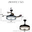 Ventilateur Bluetooth Black Bird's Nest - Télécommande avec gradateur / Bluetooth Link / Play Music