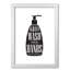 Wash Your Hands, Bathroom - Single Picture Frame Print-39169476-39169472
