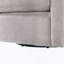 Fauteuil demi-tonneau pivotant en lin-630594695