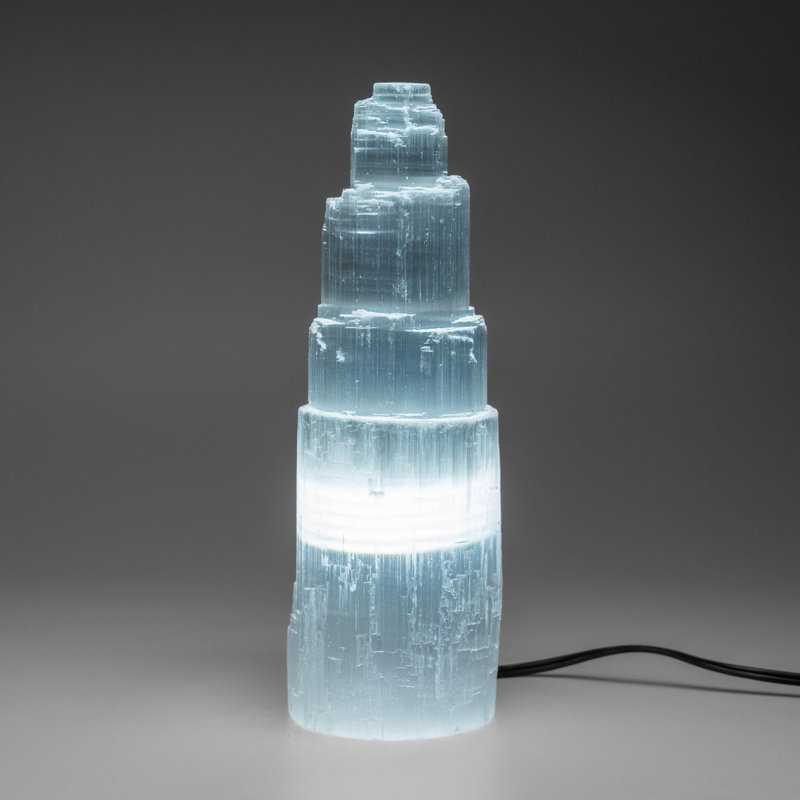 Genuine Selenite Cleansing Lamp (10", 4 Lbs)