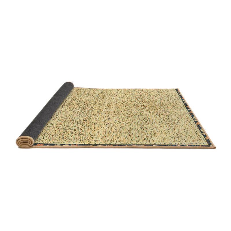 Tapis abstrait à motif abstrait moderne 3404, Rond 4 pi