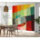 Murale abstraite pelez et collez - Bauhaus géométrique coloré