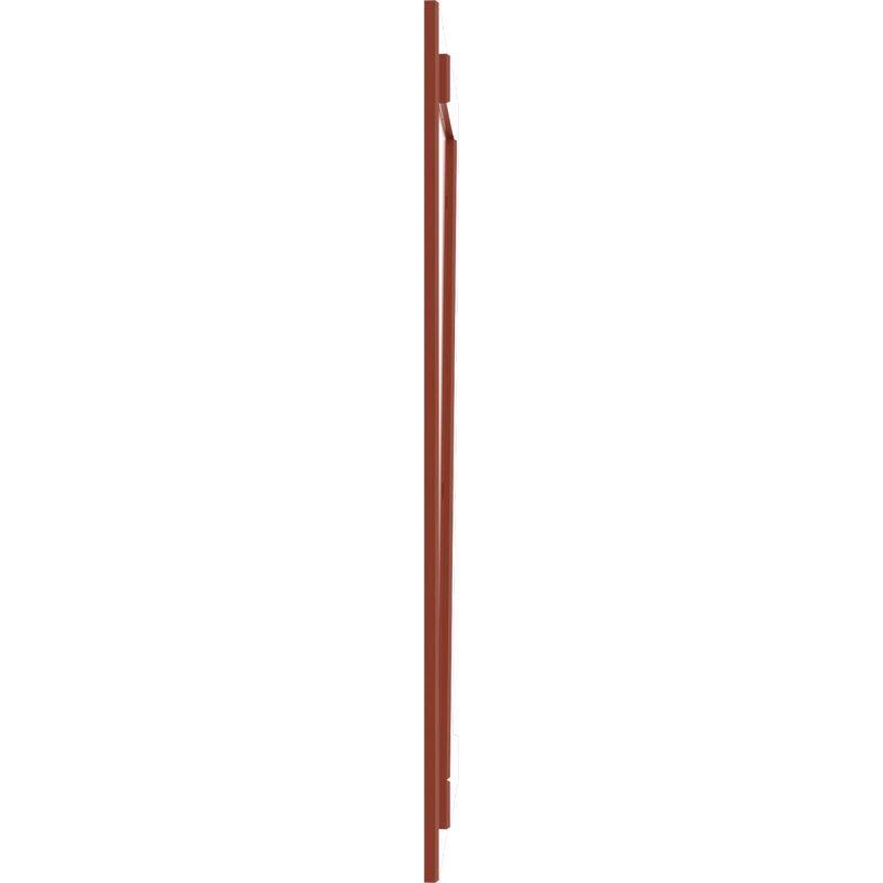 Volets à panneau plat, 38", Feuilles colorées, 16.125"