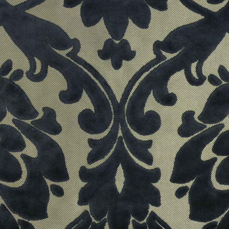 Tissu en similicuir 40% viscose, 60% Nottingham Performance, Bleu marine