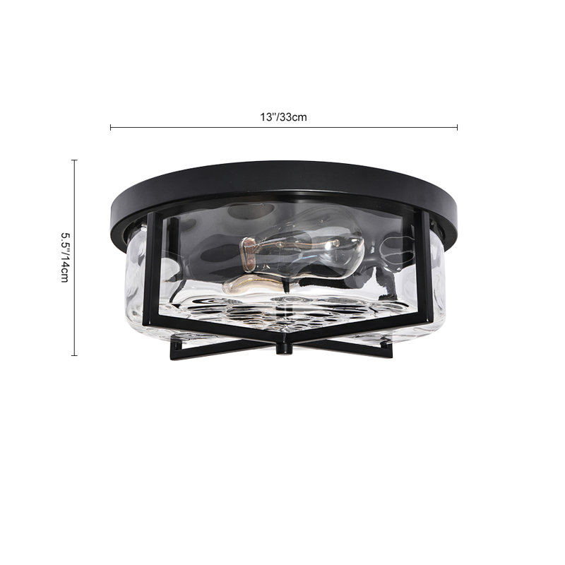Verdon Glass Flush Mount