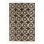 Flatweave Geometric Area Rug in Black