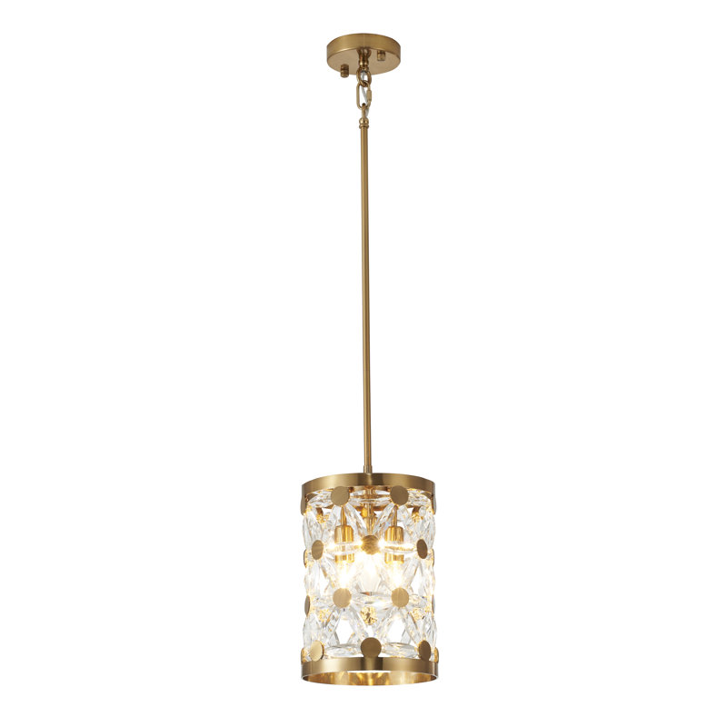 Rebecka 3 - Light Copper Drum Pendant