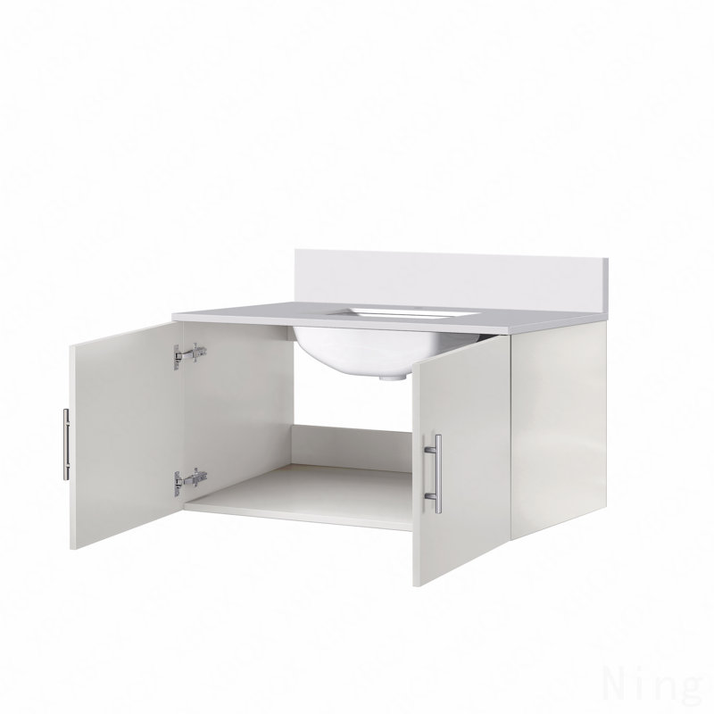 Meuble-lavabo simple 36 po x P 22 po, Blanc, 36"